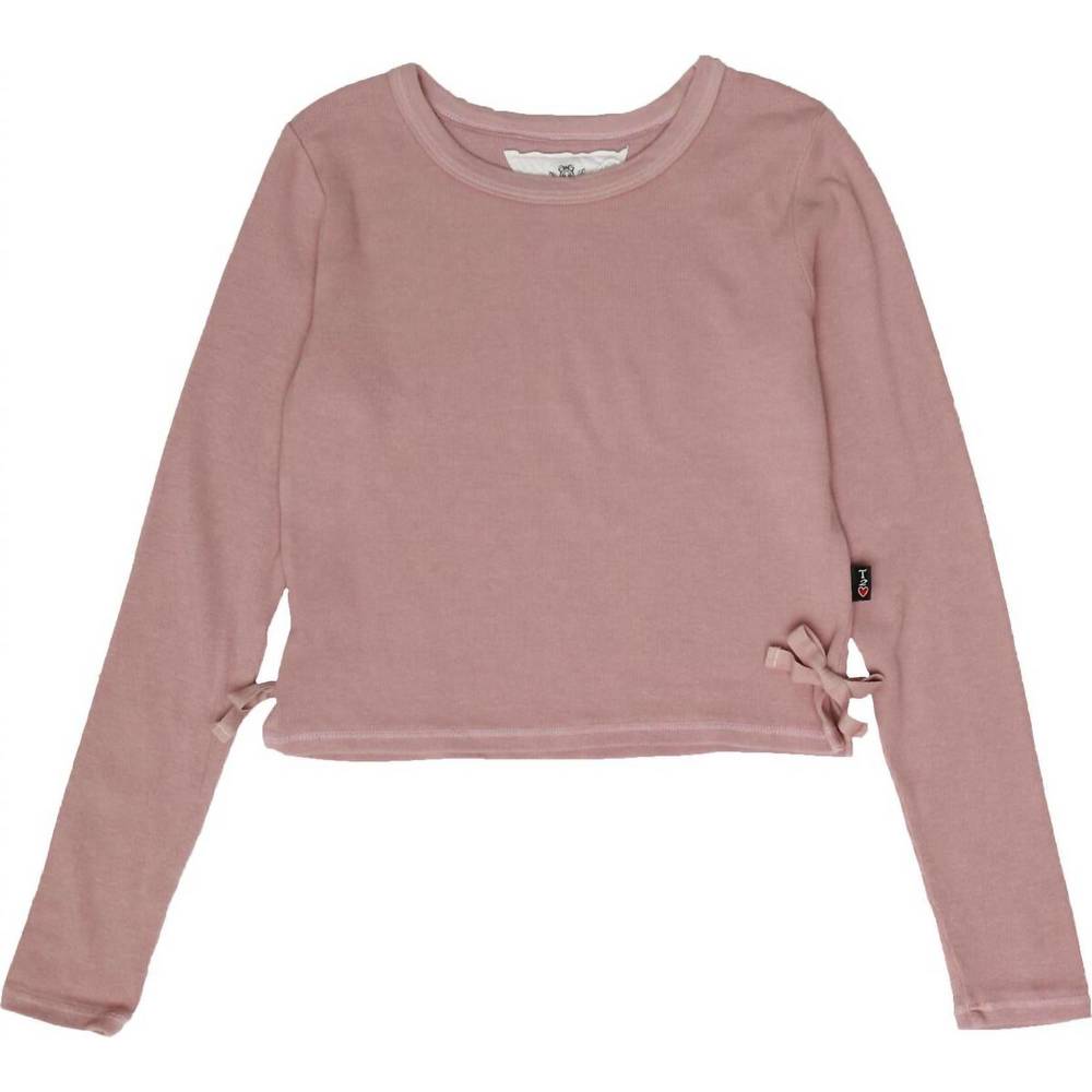 NEW T2LOVE girl's long sleeve top in rose